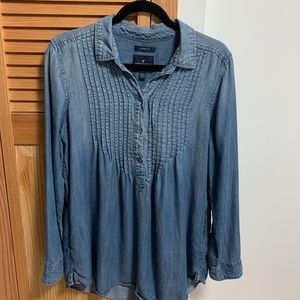 Long Sleeve Jean Blouse
